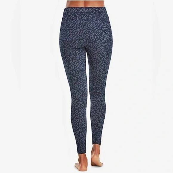 Spanx Jean-ish Slimming Ankle Leggings – Blue Denim Leopard Print – Medium - Picture 4 of 7